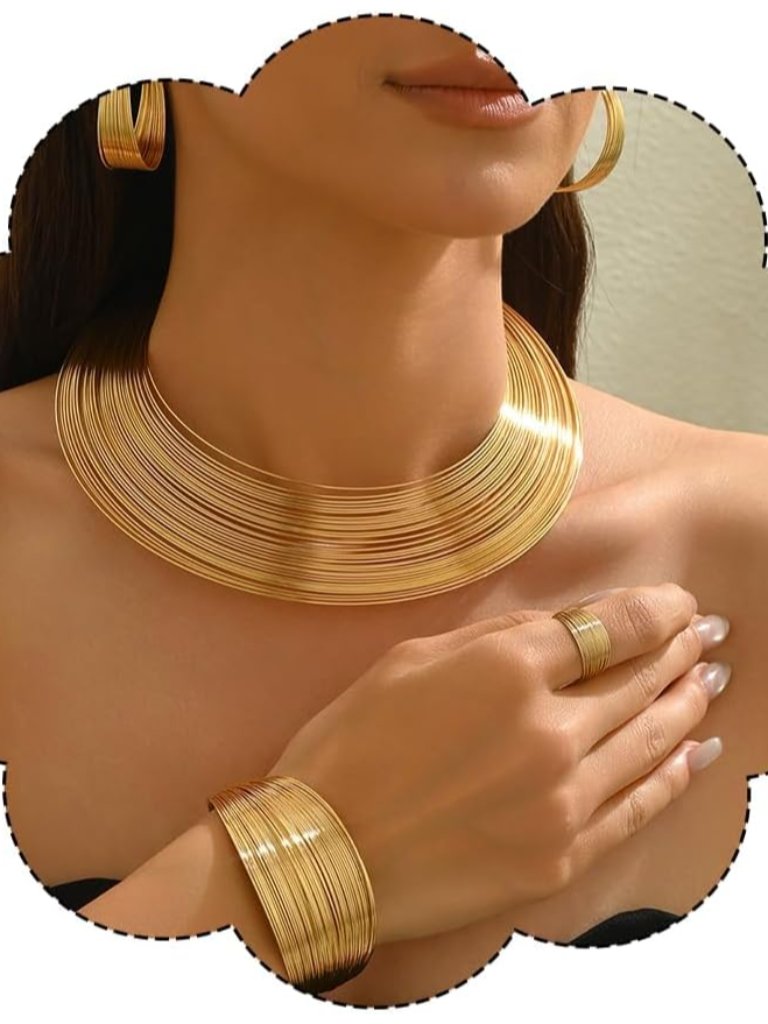 Gold Jewelry Set For Women African Jewelry Sets Africans Choker Necklace Sets St